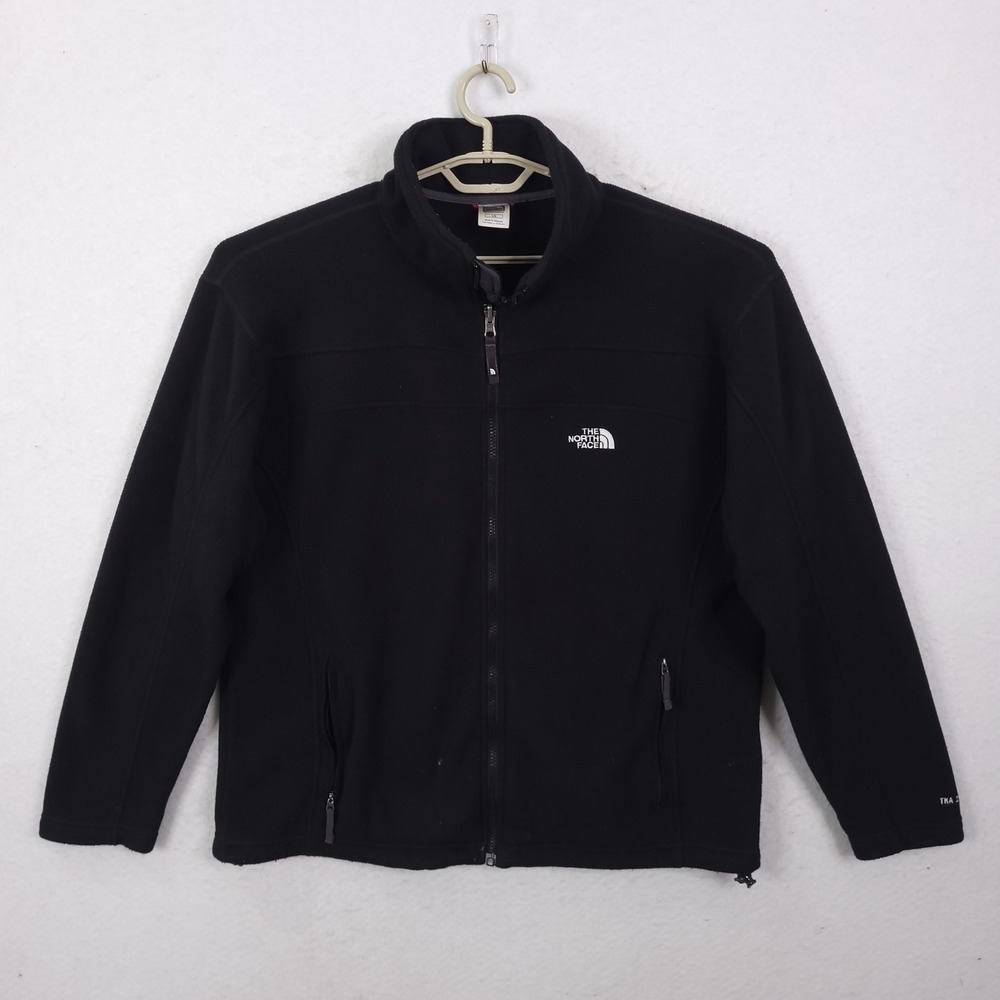 The North Face Fleece Jacket Mens L Black TKA 200 Full Zip Gorpcore Hiking